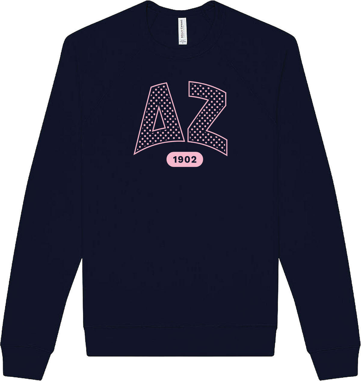 Delta Zeta Varsity Polka Dot Crewneck