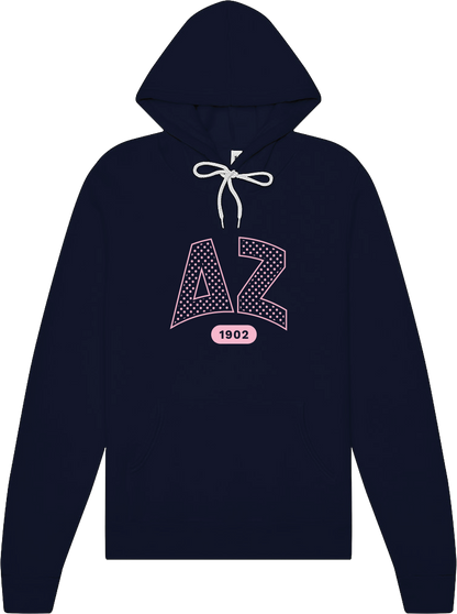 Delta Zeta Varsity Polka Dot Hoodie