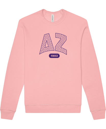 Delta Zeta Varsity Polka Dot Crewneck