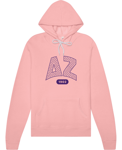 Delta Zeta Varsity Polka Dot Hoodie
