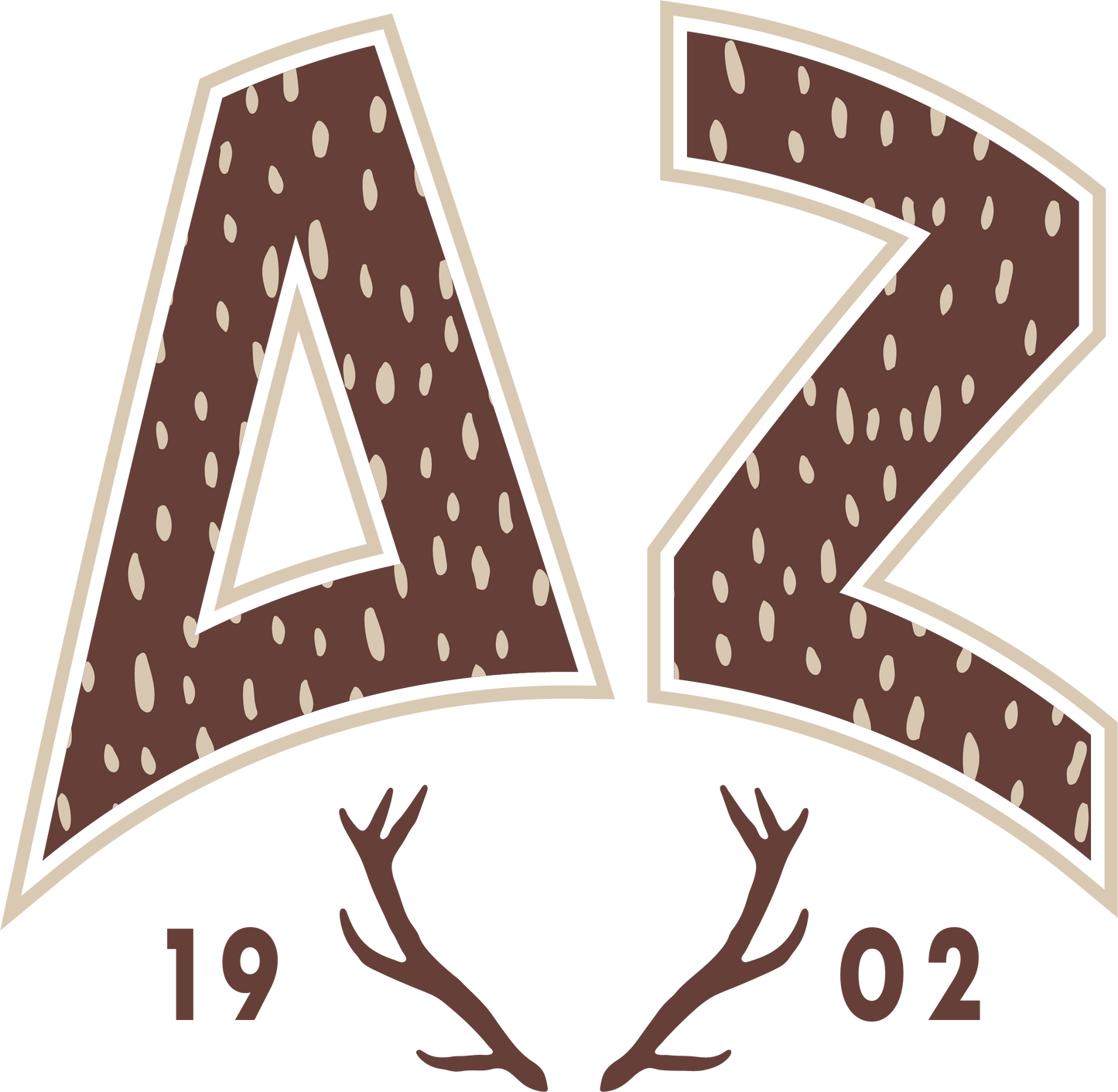Delta Zeta Fawn Print Varsity Crewneck