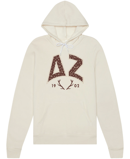 Delta Zeta Fawn Print Varsity Hoodie