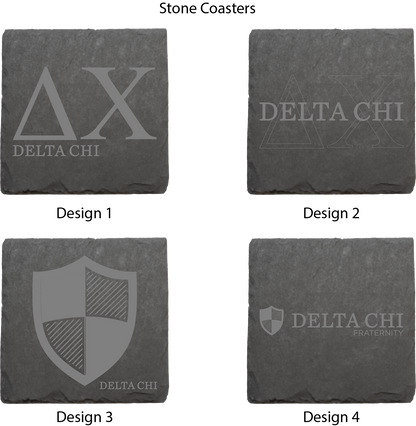 Delta Chi Stone Coasters - 4-Pack