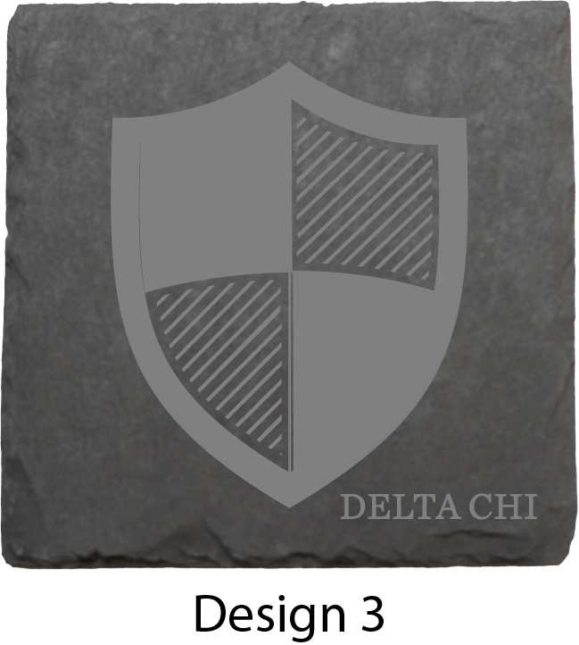 Delta Chi Stone Coasters - 4-Pack