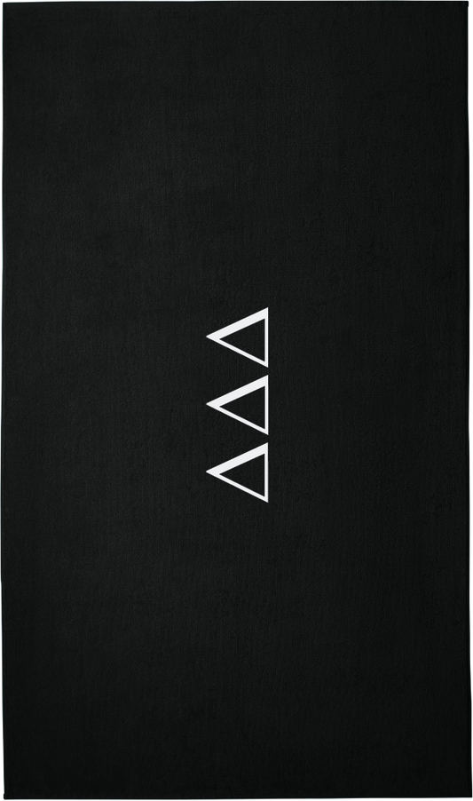 Delta Delta Delta Lettered Beach Towels