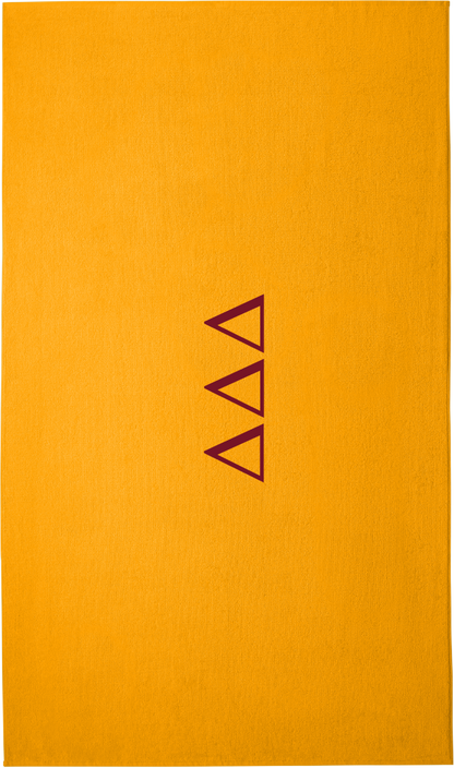 Delta Delta Delta Lettered Beach Towels