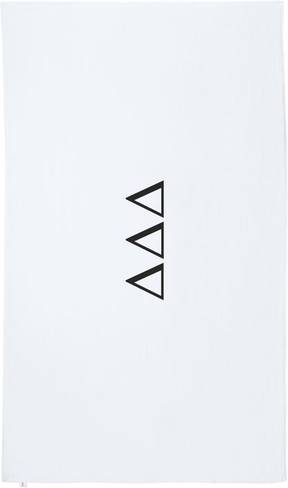 Delta Delta Delta Lettered Beach Towels