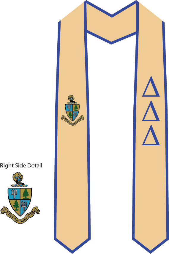 Delta Delta Delta Graduation Stoles