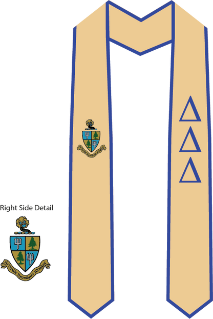 Delta Delta Delta Graduation Stoles