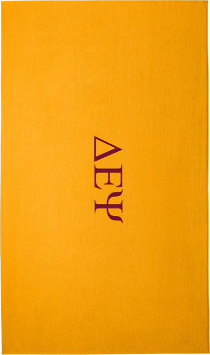 Delta Epsilon Psi Lettered Beach Towels