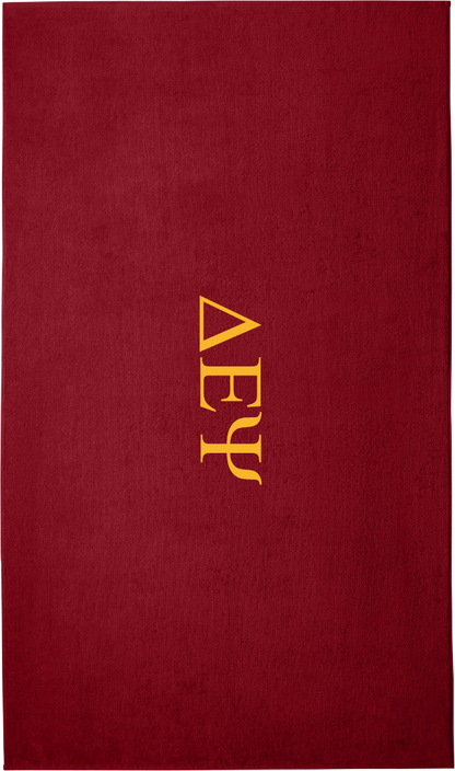 Delta Epsilon Psi Lettered Beach Towels