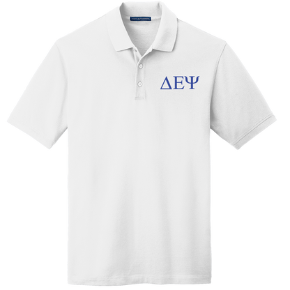 Delta Epsilon Psi Men's Embroidered Polo Shirt