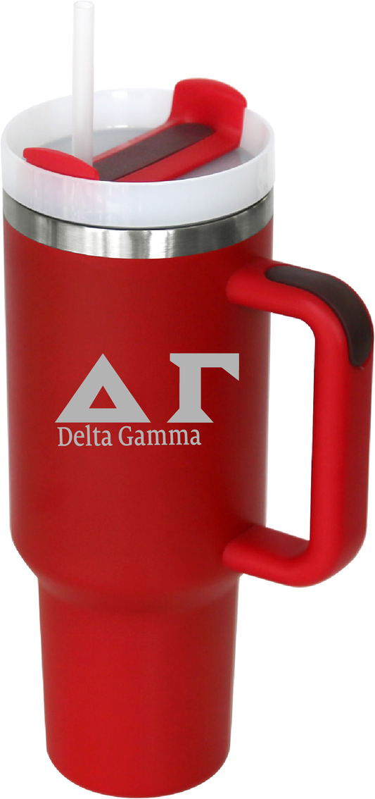 Delta Gamma Lettered 40oz Tumblers