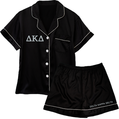 Delta Kappa Delta Embroidered Ladies' Pajama Sets