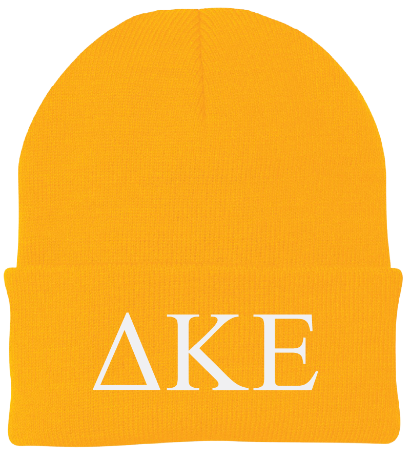 Delta Kappa Epsilon Lettered Beanies