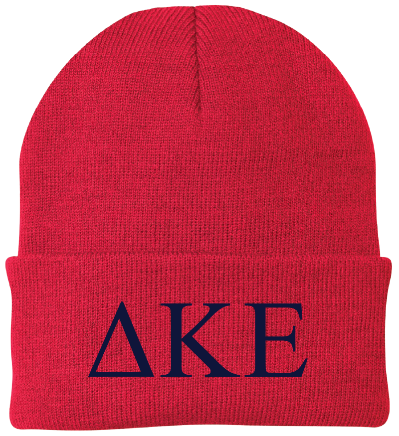 Delta Kappa Epsilon Lettered Beanies