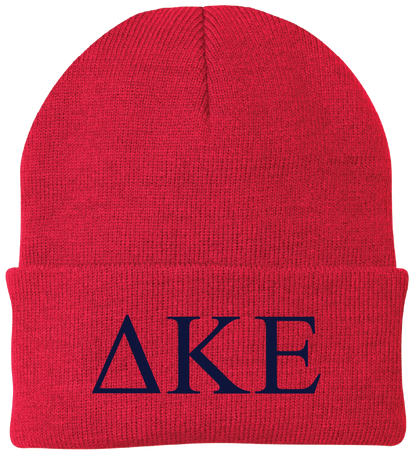 Delta Kappa Epsilon Lettered Beanies