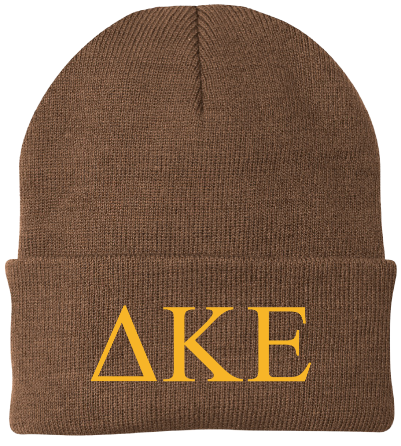 Delta Kappa Epsilon Lettered Beanies