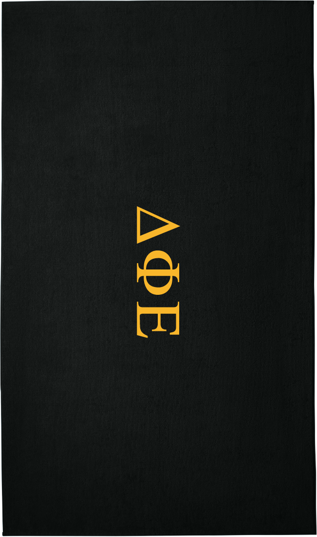 Delta Phi Epsilon Lettered Beach Towels