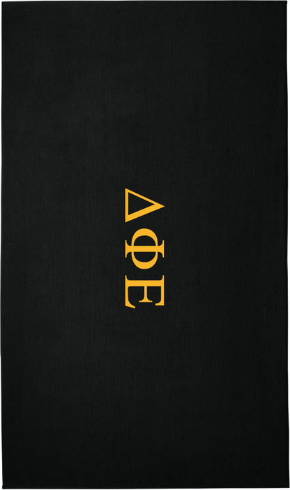 Delta Phi Epsilon Lettered Beach Towels