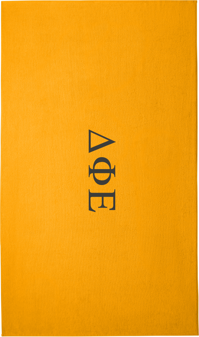 Delta Phi Epsilon Lettered Beach Towels