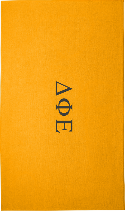 Delta Phi Epsilon Lettered Beach Towels