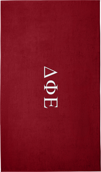 Delta Phi Epsilon Lettered Beach Towels