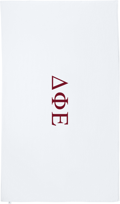 Delta Phi Epsilon Lettered Beach Towels