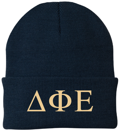 Delta Phi Epsilon Lettered Beanies