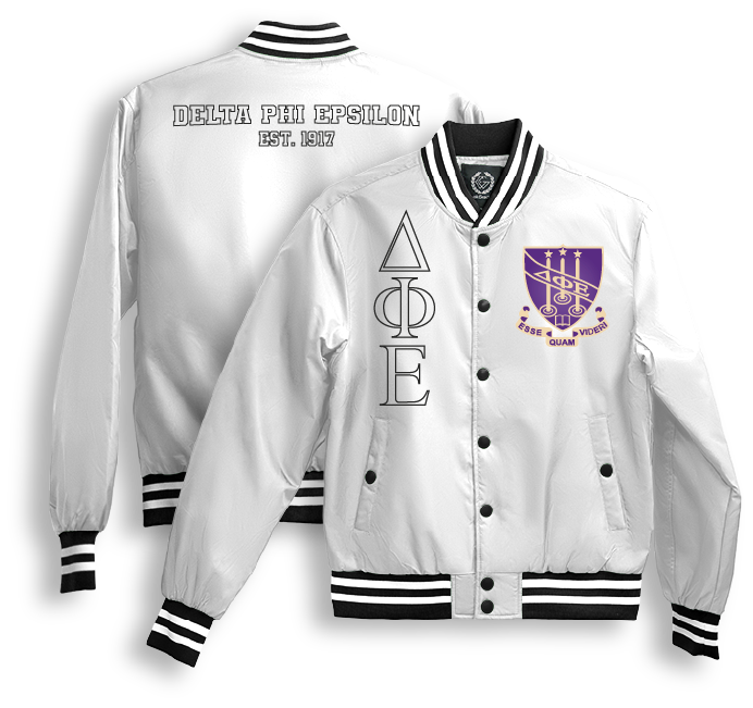 Delta Phi Epsilon Bomber Jackets
