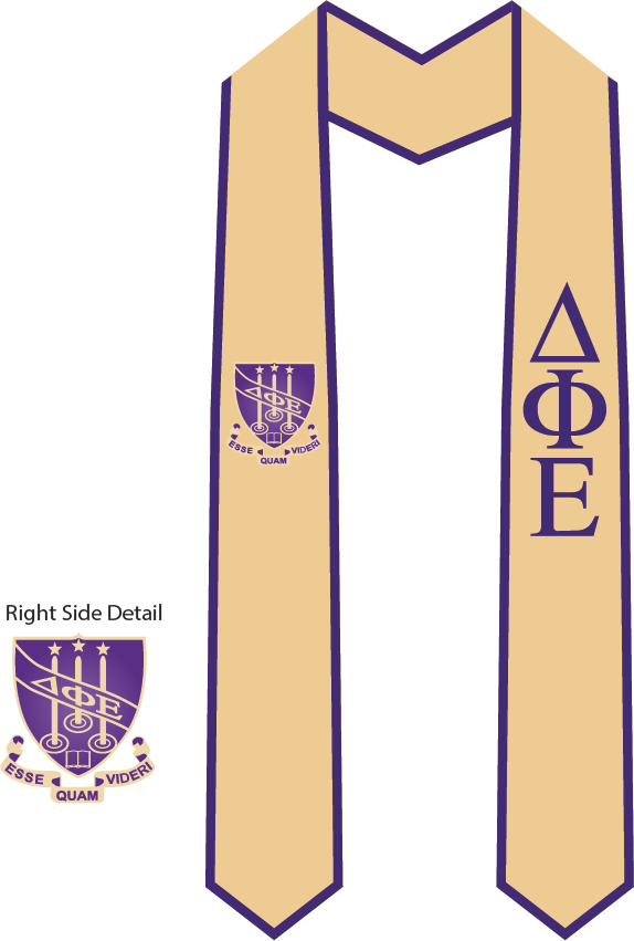 Delta Phi Epsilon Graduation Stoles