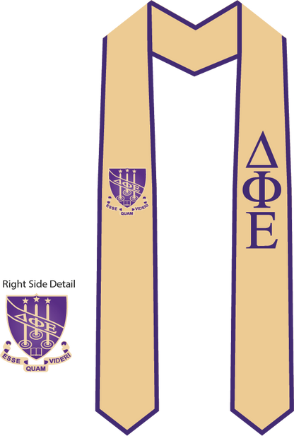 Delta Phi Epsilon Graduation Stoles