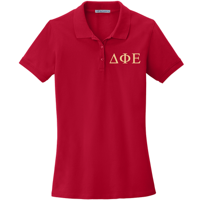 Delta Phi Epsilon Ladies' Embroidered Polo Shirt