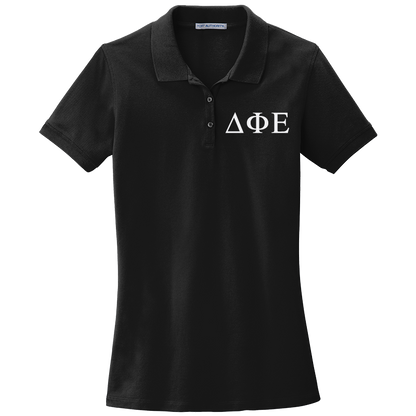 Delta Phi Epsilon Ladies' Embroidered Polo Shirt