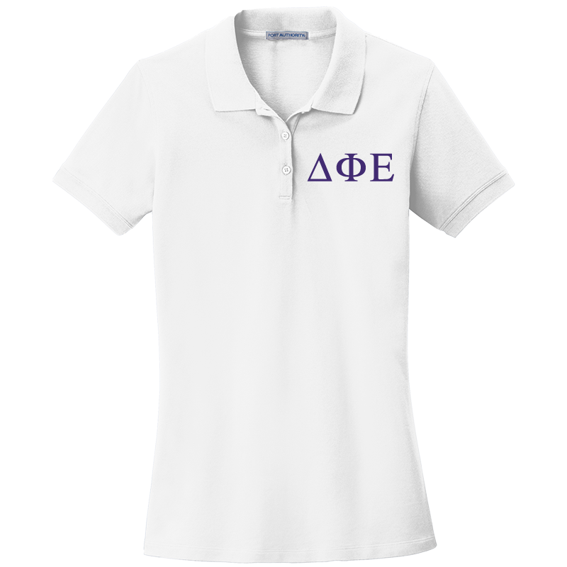 Delta Phi Epsilon Ladies' Embroidered Polo Shirt