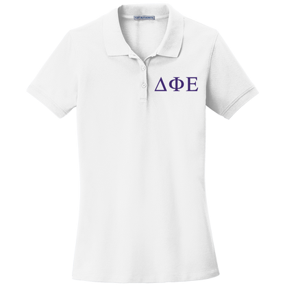 Delta Phi Epsilon Ladies' Embroidered Polo Shirt