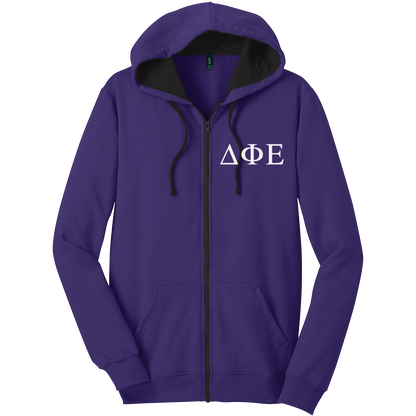 Delta Phi Epsilon Zip-Up Hooded Sweatshirts