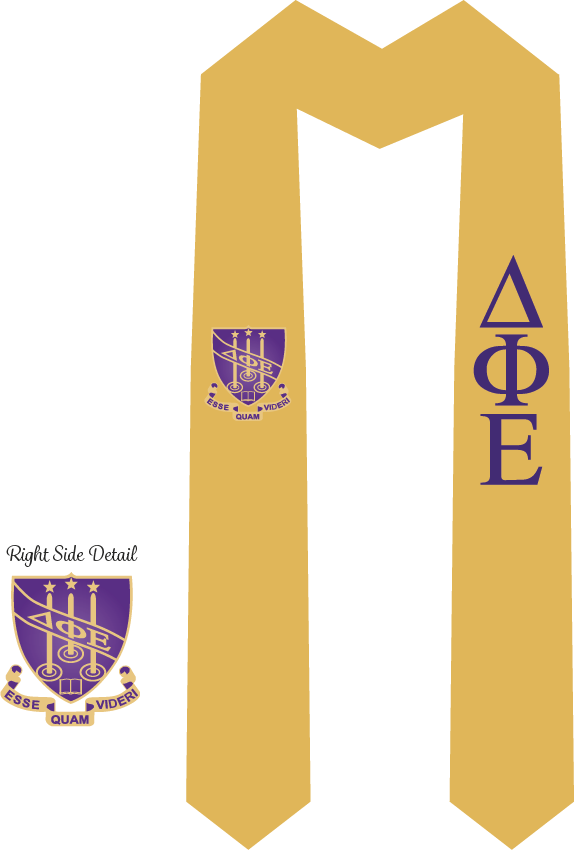 Delta Phi Epsilon Graduation Stoles