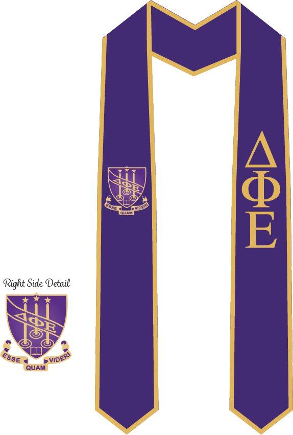 Delta Phi Epsilon Graduation Stoles