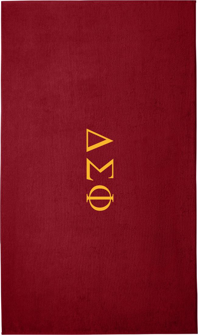 Delta Sigma Phi Lettered Beach Towels