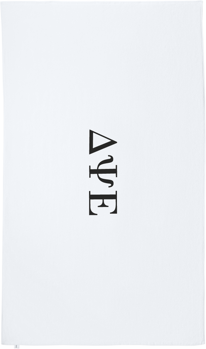 Delta Psi Epsilon Lettered Beach Towels