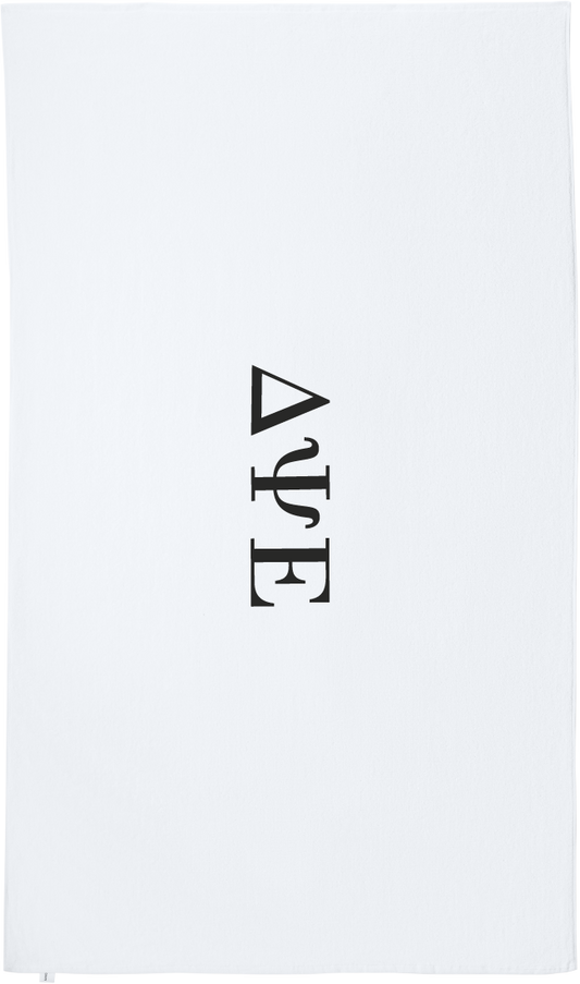 Delta Psi Epsilon Lettered Beach Towels