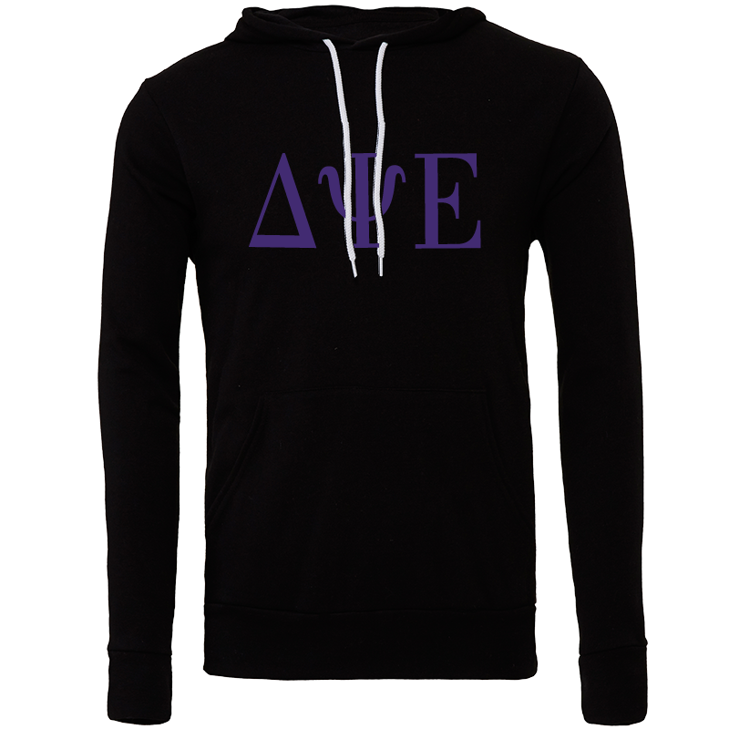 Delta Psi Epsilon Lettered Hooded Sweatshirts