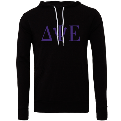 Delta Psi Epsilon Lettered Hooded Sweatshirts