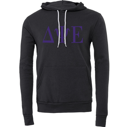 Delta Psi Epsilon Lettered Hooded Sweatshirts