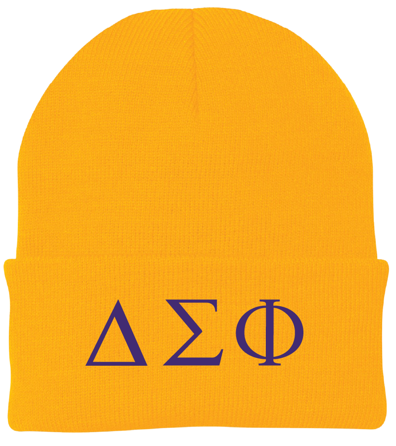 Delta Sigma Phi Lettered Beanies