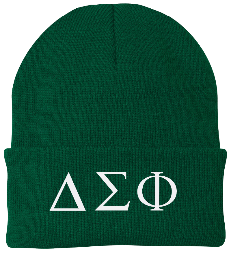 Delta Sigma Phi Lettered Beanies