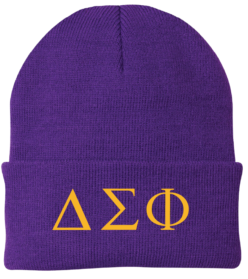 Delta Sigma Phi Lettered Beanies