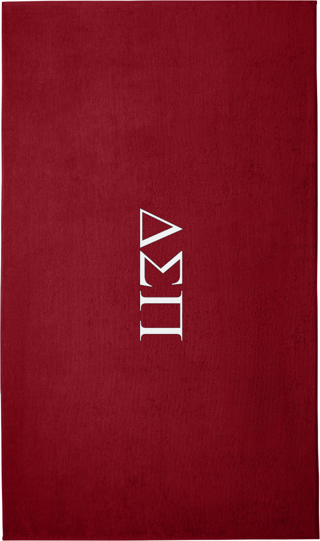 Delta Sigma Pi Lettered Beach Towels