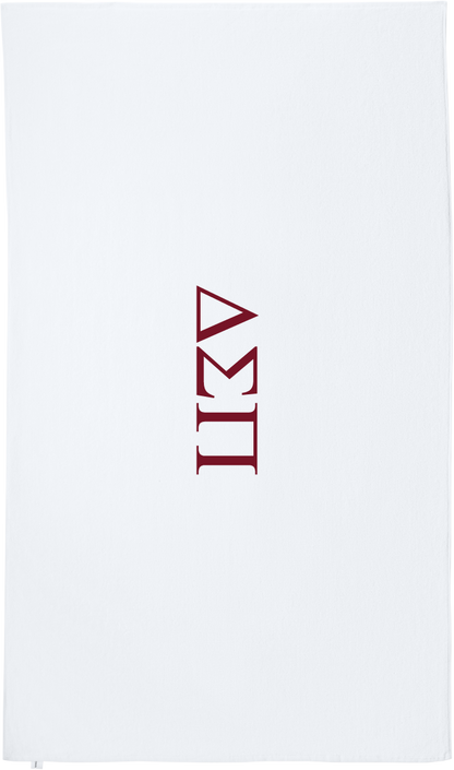 Delta Sigma Pi Lettered Beach Towels